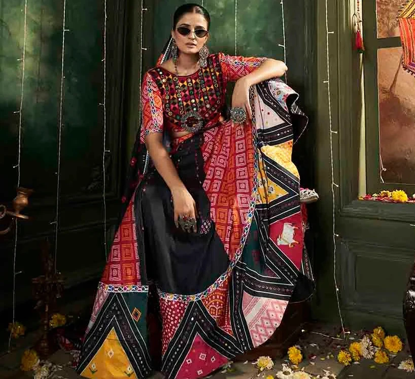 Shubhkala Raas Vol 12 Malin Cotton Wholesale Lehenga Catalog